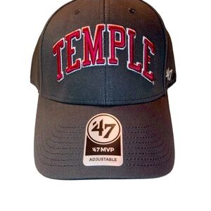 ‘47 MVP Mens Temple university adjustable ball cap